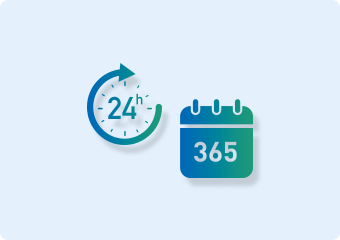 24時間365日随時対応