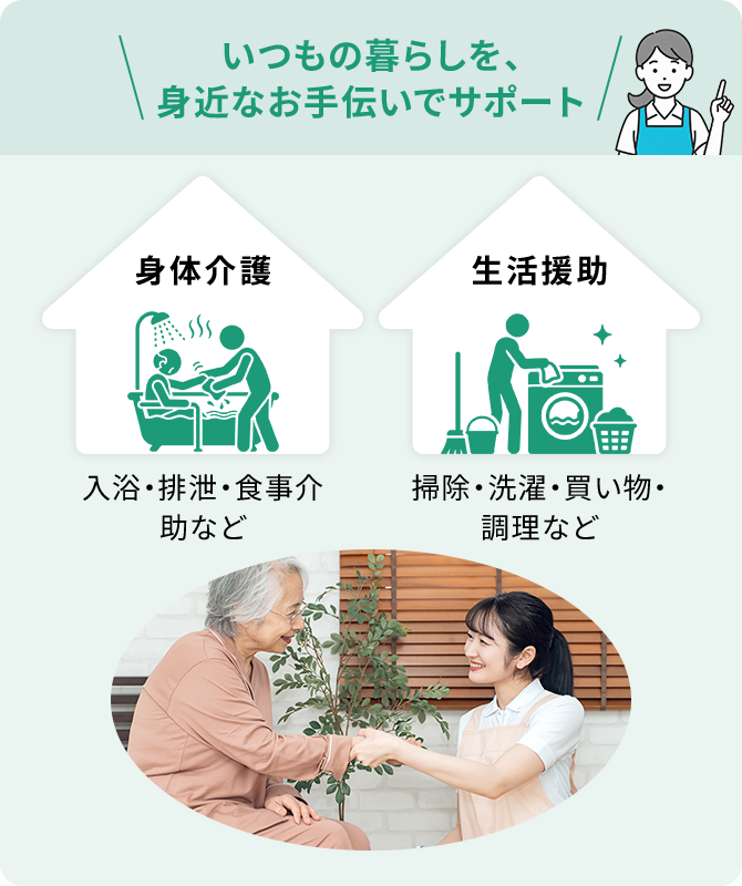 いつもの暮らしを、身近なお手伝いでサポート